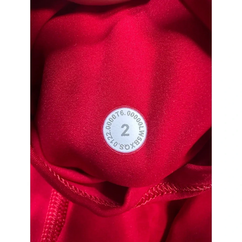 Lululemon Fast & Free‎ 7/8 Tight II *Non-Reflective Nulux 25" Dark Red size 2 - Picture 3 of 3
